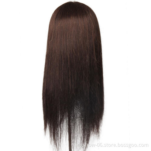 No makeup black mix hair mannequin head with hair training on sale